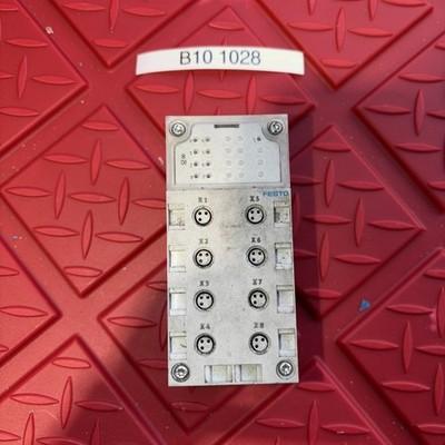 Festo CPX-AB-8-M8-3POL Manifold Block 195706 w/ CPX-GE-EV Interlinking Block