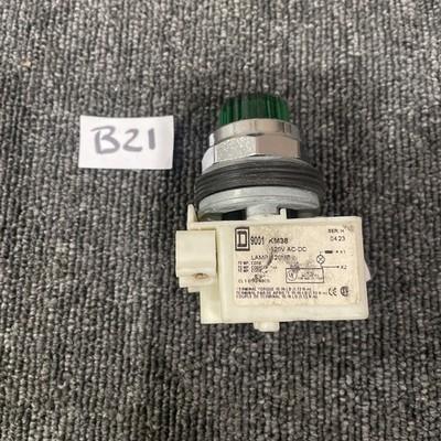 Square D 9001KM38 Ser H Green cylinder light