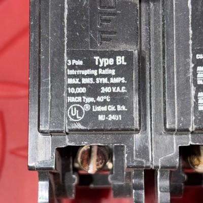 2 Lot – Siemens ITE B350 3 Pole 50 Amp Type BL Circuit Breaker