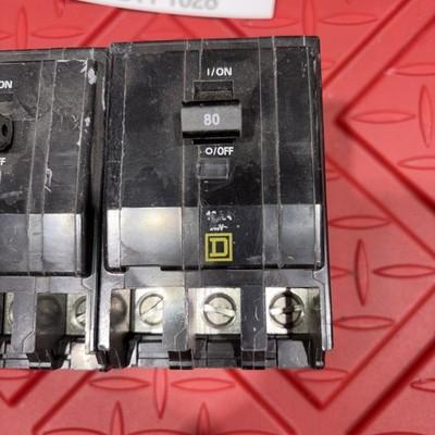 Square D QOB380 Bolt-On Circuit Breaker 3P 80A 240V (A)