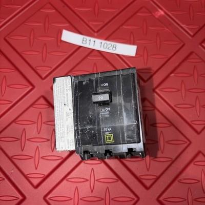 SQUARE D,QOB3201021,CIRCUIT BREAKER 20A 240V 3P