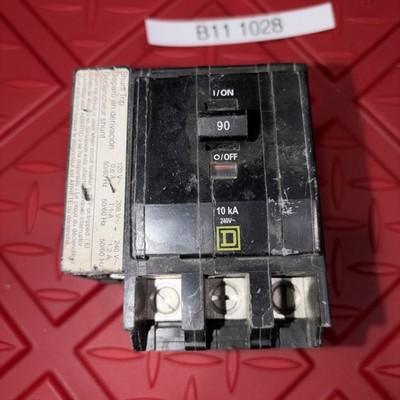 SQUARE D,QOB3401021,CIRCUIT BREAKER 90A 240V 3P