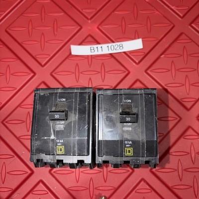 2 Lot – Square D – QOB330 – Mini Circuit Breaker, Qo, 30A, 3 Pole, 120/240Vac