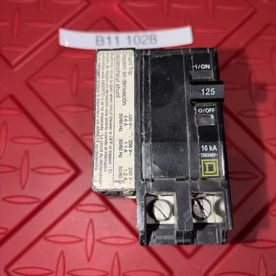 QOB2125021-U 125amp Square D 2 pole Circuit Breaker w/ Shunt Trip – 125A