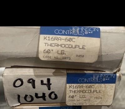 (2) Johnson Controls K16RA-60c Thermocouple