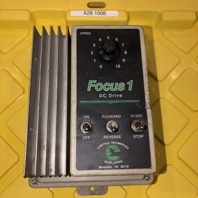 PREOWNED- CONTROL TECHNIQUES Focus 1 DC Drive 1/4-1HP, 1/2-2HP 2400-8000 Rev C