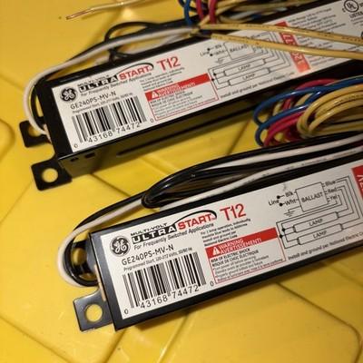 2 Lot – GE ULTRA START T12 GE240PS-MV-N Ballast NEW USA