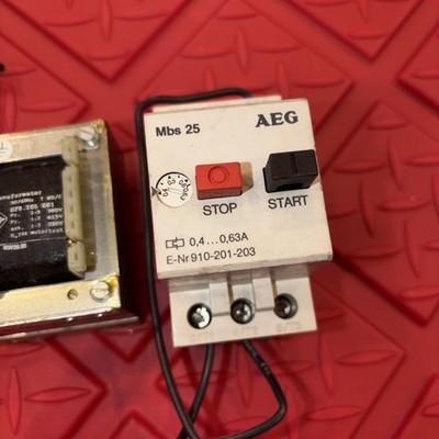 AEG MBS 25 MANUAL MOTOR STARTER With Spartansformator