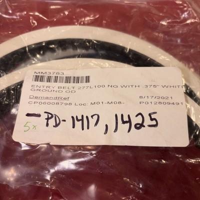 3 Lot – 277L100 Entry Belt .375” White