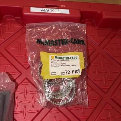 6 Lot – mcmaster carr 1679K441 Dust Free Timing Belt T5 Series T5-185-10