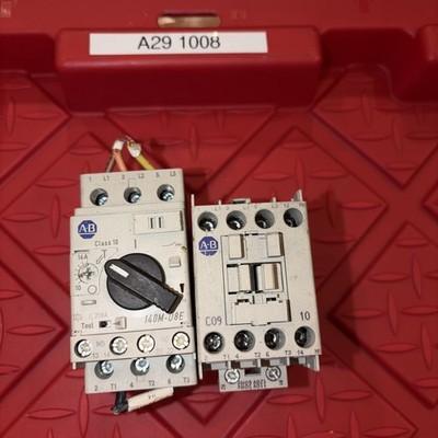 ALLEN BRADLEY CONTACTOR 100-C12*400 SER A 120V & 140M-D8E-C16 SER C