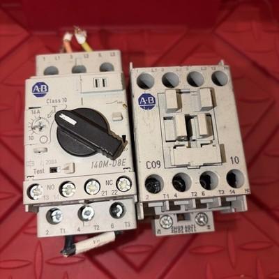 ALLEN BRADLEY CONTACTOR 100-C12*400 SER A 120V & 140M-D8E-C16 SER C