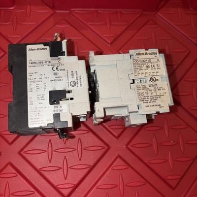 ALLEN BRADLEY CONTACTOR 100-C12*400 SER A 120V & 140M-D8E-C16 SER C