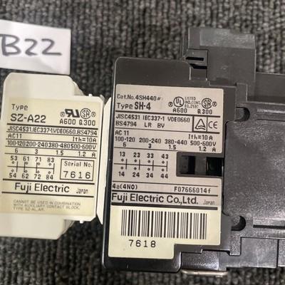 FUJI ELECTRIC 4SH440 MAGNETIC CONTACTOR/RELAY 120VAC COIL + SZ-A22 Attached
