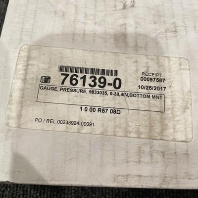 Mcdaniel Controls 76139-0 Pressure Gauge 0-30 “HG 1/4″ NPT 9833035 70619 4”