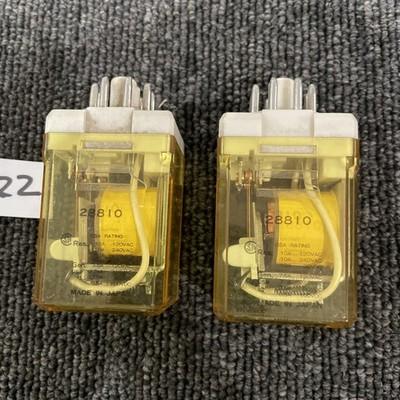 (2) IDEC RR2P-U 10A 8 Pin Relay DC24V