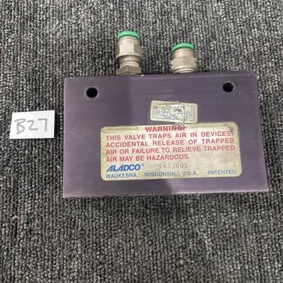 Aladco 623801 Pneumatic Dual Check Valve Cat No.
