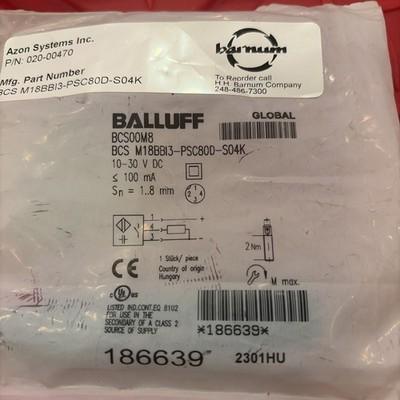 Balluff BCS00M8 / BCS M18BB13-PSC80D-S04K Capacitive Sensor