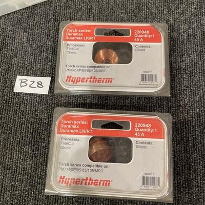 (2) Hypertherm Powermax 220948 45 XP Ohmic FineCut Shield 45A 65/85/105/MR