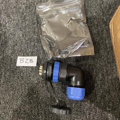 (8) 12 pin Bulkhead elbow waterproof IP68 connector Industrial power Plug