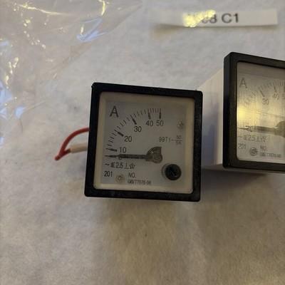 99T1-50/5A Analogue Panel Amper Meter AC 0-50A Ammeter Gauge 2 Lot