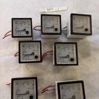 99T1-15/5A Analogue Panel Amper Meter AC 0-15A Ammeter Gauge 7 Lot