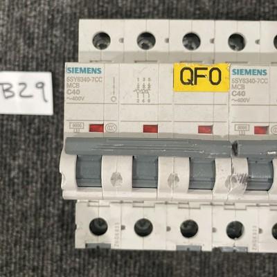 (4) Siemens 5SY6340-7CC C40 Circuit breaker 3P 40A