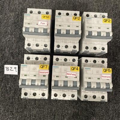(6) Siemens 5SY6310-7CC Circuit Breaker 3P 10A MCB 5SY63107CC