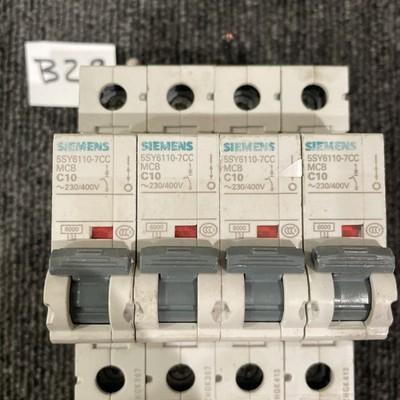 (4) Siemens 5SY6110-7CC MCB C10 1P 400V Circuit Breaker