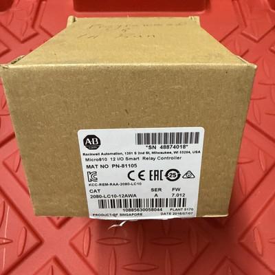 Allen-Bradley 2080-LC10-12AWA Micro810 PLC Controller 120V AC 12 I/O Module