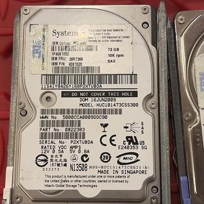 5 – IBM Xseries 40k1052 HUC101473CSS300 73GB 10K 3G SFF 2.5” SAS HARD DRIVE