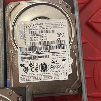 5 – IBM Xseries 40k1052 HUC101473CSS300 73GB 10K 3G SFF 2.5” SAS HARD DRIVE