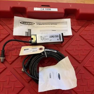 BANNER ENGINEERING LX3RQ-72028 / LX3RQ72028 W/ LX3EQ 2 Cables Emitter Receiver