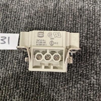 Harting HAN 6E-M-s Connector Plug 09 33 006 2601, 16A, 500V, 6kV 3 – No Box NOS