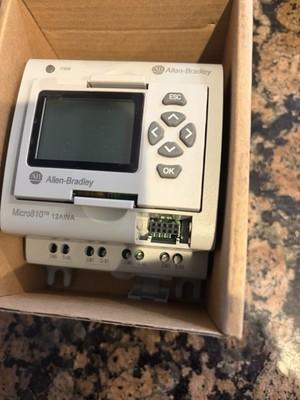 Allen-Bradley 2080-LC10-12AWA Micro810 PLC Controller 120V AC 12 I/O No Door
