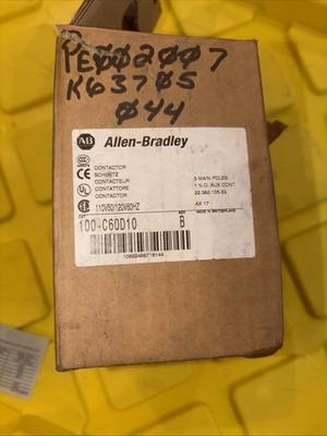 Allen Bradley 100-C60*00 Series B Contactor 3-pole 110/120V 100-C60D10 NOS