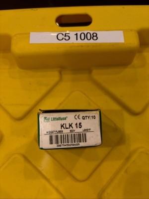 New Lot of 6 Littelfuse KLK-15 Fast Acting Fuse 15A 600V