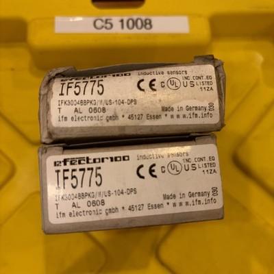 2 Lot – Efector IF5775 IFK3004BBPKG/US-104 Inductive Sensor – NEW