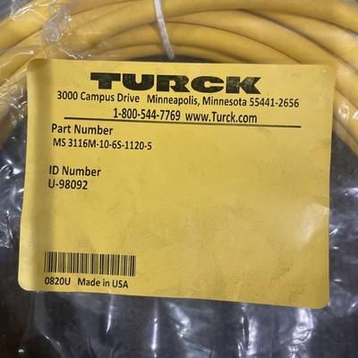 Turck Cable MS 3116M-10-6S-1120-5 U-98092