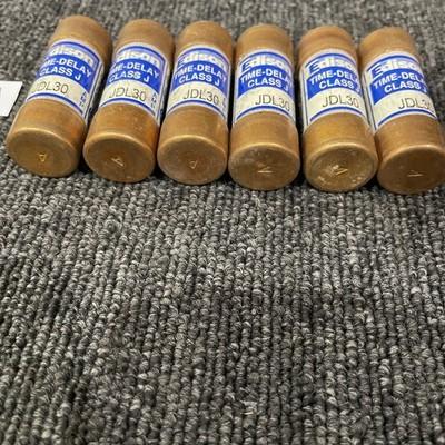 (5) Eaton Bussmann Edison JDL30 30A 600V Time Delay Fuse NOS