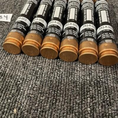 (6) Bussmann Frs-R-30Id Ul Class Fuse, Rk5 Class, Time-Delay, 30A, 600V