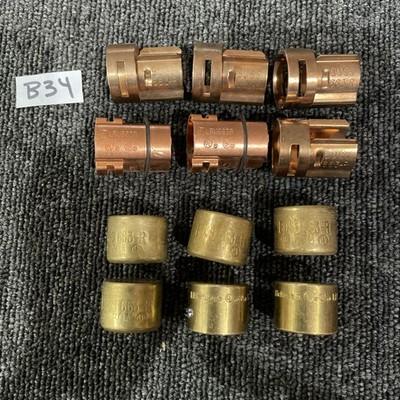 Lot Of 12 – (4) BUSSMANN 663R BUSS FUSE REDUCERS + (2) Littelfuse LRU663R + Caps