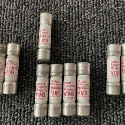 (12) GOULD SHAWMUT (4) ATM5 + (5) ATM3 + (3) ATM1 FUSE