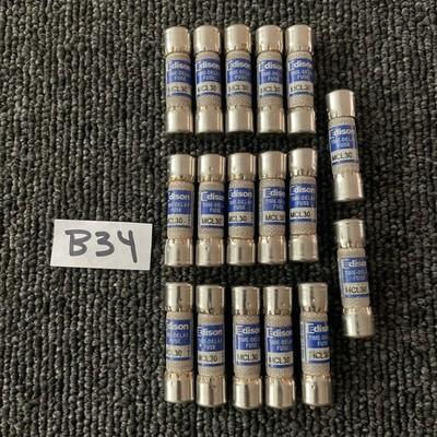 (17) Edison MCL30 Fuses 30A 30 AMP MCL Midget FUSES