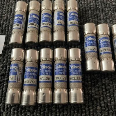 (13) Edison MCL20 Fuses 20A 20 AMP FUSES