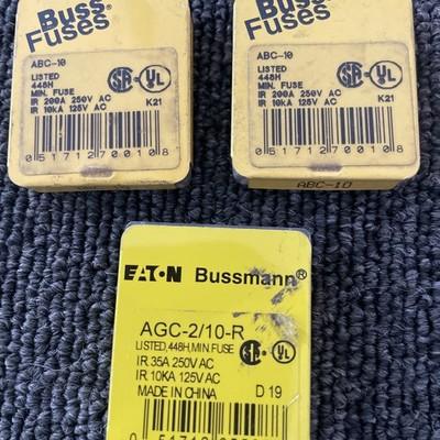 (14) BUSSMAN (9) ABC-10 + (5) AGC-2/10-r