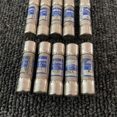 (15) EDISON MCL5 600V 5A FAST ACTING FUSE