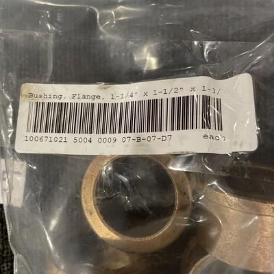 (7) Oilite Flange Bushing Bronze 1 1/4 x 1 1/2 x 1 – Bush Spacer Brass Bearing