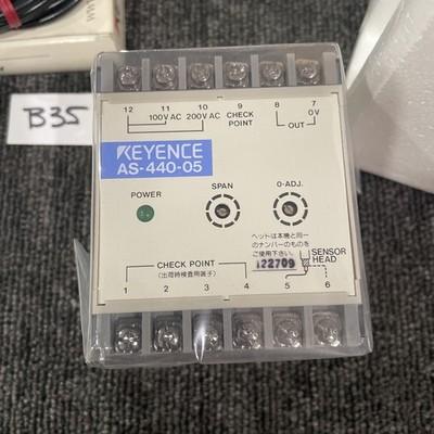 KEYENCE AS-440-05 OPTICAL FIBER AMPLIFIER + AH 416