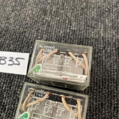 (2) Omron LY4N-D2 Relay 24VDC